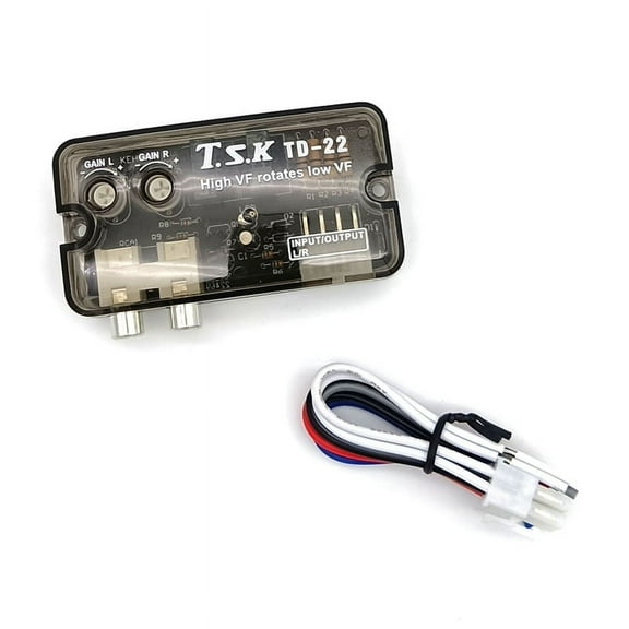 12V Auto Car Audio Converter Stereo High to Low Adjustable Frequency Cable Speaker Level Converter Adapter