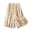 Beige, variant on Loose Wide Leg Capri Shorts High Waist Summer Casual Flowy Cropped Pants Soft Lightweight Beach Short Leather Shorts for Women, Size L