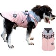thumbnail image 1 of Lucoss Winter Dog Coat with integrated harness No Pull Cold Weather Waterproof Warm Fleece Back Zipper for Small & Medium Dog, 1 of 5