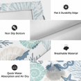 thumbnail image 5 of Coastal Seahorse Outdoor Rug 5x7 Ft, Non Slip Washable Area Rug, Nautical Beach Ocean Shells Starfish Patio Rugs Carpet Runner, Large Floor Mat for Indoor/Outdoor Deck Porch Camping, 5 of 8