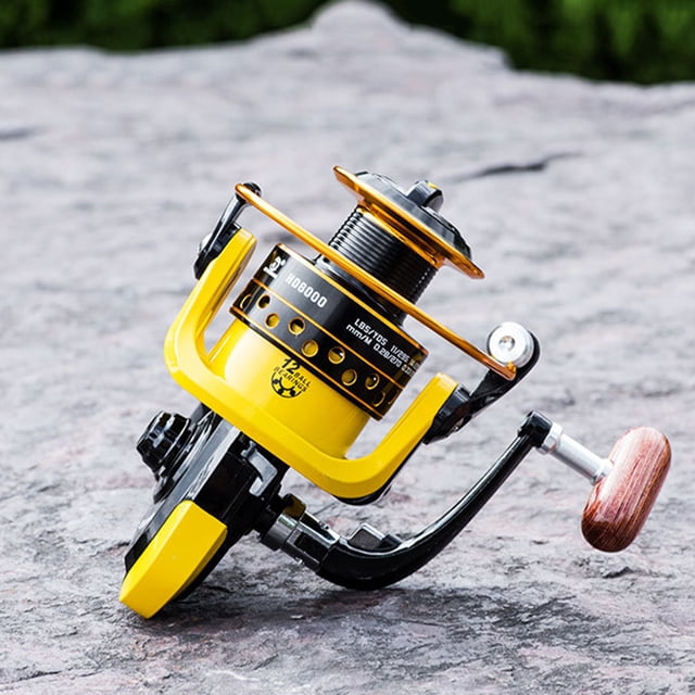 Carrete de pesca giratorio Copa de alambre de cojinete de metal Rueda de pesca curricán (HD6000)