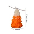 thumbnail image 3 of CuiLiyq Christmas Tree Scented Candle, Winter Christmas Tree Cone Candles Home Decor, Maple Berry Candle for Bedroom Bathroom Party (Orange), 3 of 6