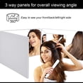 thumbnail image 2 of Rechargeable 3-Way LED Makeup Mirror - Trifold, Height Adjustable & Wall Mountable in White, 2 of 11