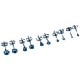 thumbnail image 6 of EHJRE 5 Pairs Assorted Ball 2mm-6mm Round Disc Ball Stainless Steel Earrings Ear Studs Blue, 6 of 6