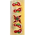 thumbnail image 2 of Diwali Decoration Rangoli Laxmi Charan Paduka Feet Metallic Showpiece - Puja Room, Meditation, Prayer, Office, Business, Home Decor Gift Collection Item/Product-Money, Good Luck, Prosperity, 2 of 3