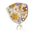 thumbnail image 1 of Wmool Handmade Crochet Head Scarf Women's Solid-Color Sweet Triangle Scarf French, 1 of 8
