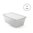 thumbnail image 2 of Life Story 6Q Rectangular Clear Plastic Protective Storage Shoe Box (16 Pack), 2 of 5