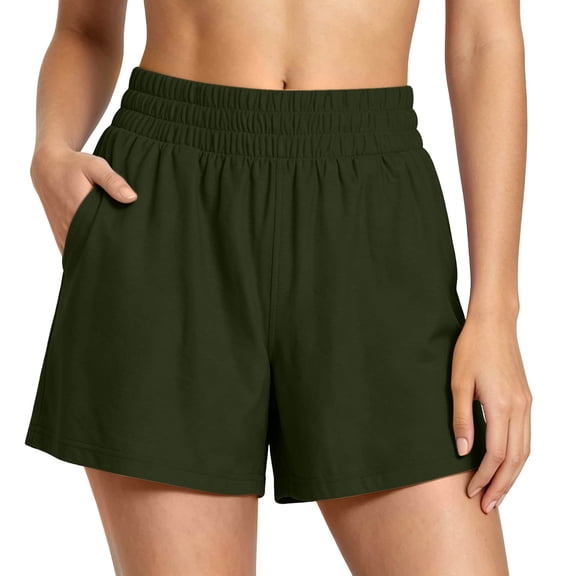 Iyufng Summer Shorts for Women Casual Athletic Loungewear Shorts with Pocket