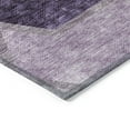 thumbnail image 4 of Addison Rugs Chantille Indoor/Outdoor Transitional Geometric Eggplant Washable Rectangle Rug, 5' x 7'6", 4 of 6