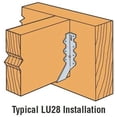 thumbnail image 3 of Simpson Strong Tie LU28 2X8 20 Gauge Face Mount Joist Hangers - Quantity 200, 3 of 3