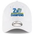 thumbnail image 2 of Men's New Era White Los Angeles Rams 2-Time Super Bowl Champions 9TWENTY Adjustable Hat, 2 of 5