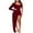 Burgundy, variant on Odeerbi Solid Color Sequin Jumpsuits for Women 2025 Fashion Solid Color Sexy Off Shoulder Sequin Sleeve Jumpsuit Burgundy