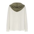 thumbnail image 5 of Godom Women's Hoodie Oversized Waffle Knit Tops Casual Shirts Long Sleeve V Neck Solid Color Casual Tunic Sweatshirt, 5 of 6