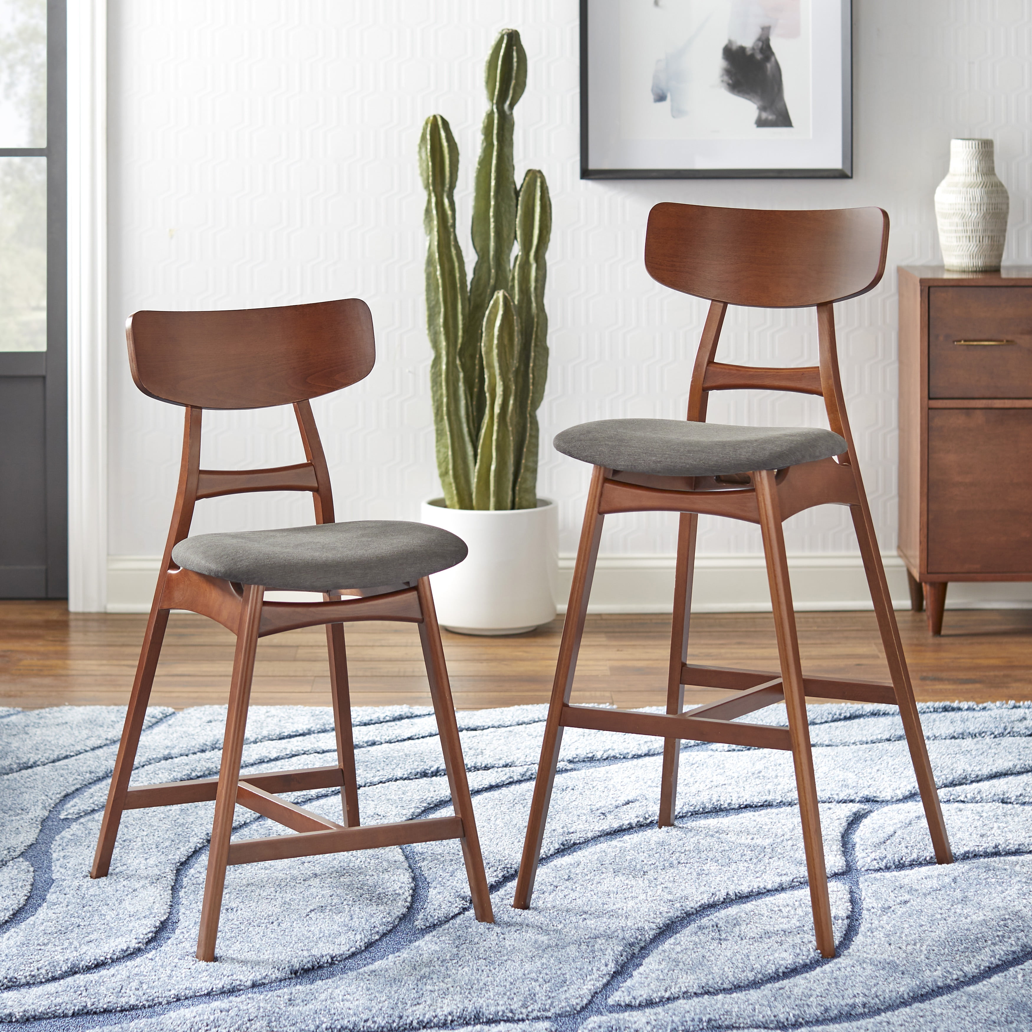 TMS Ron 30" Bar Stools, Set of 2