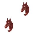 thumbnail image 4 of Toystoory Animal Wall Hanger Hanging Hook Decor Supply Ornament Resin Decorative Clothes Craft for Bedroom Office Corridor Oro rosa Cabeza de caballo 2Conjunto, 4 of 6