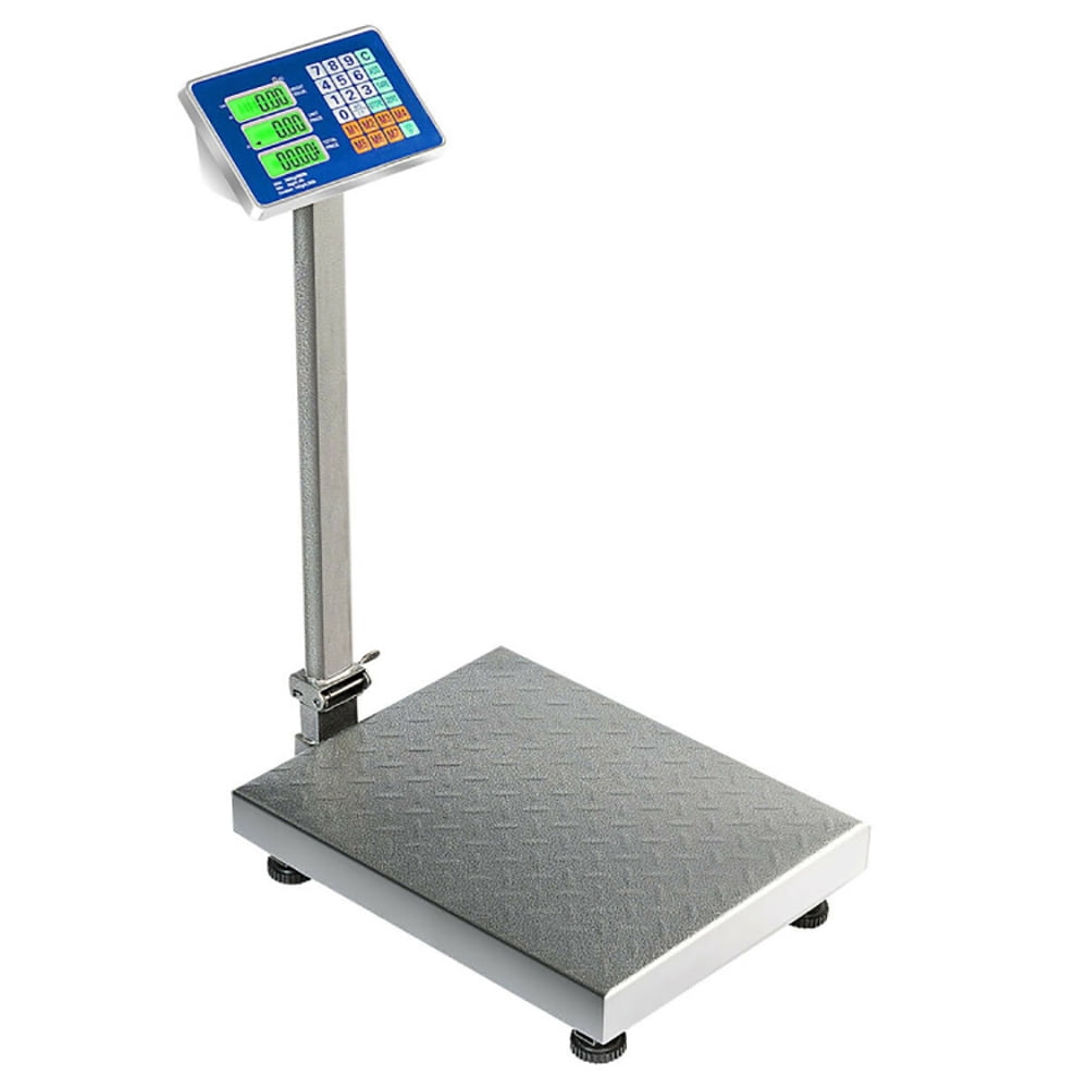 Yardi Yard 660 lbs Weight Platform Scale Digital Floor Folding Scale, Deli Scale Price Computing Commercial Food Produce Electronic Counting Weight
