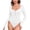white, variant on Womens Long Sleeve Bodysuit Sweetheart V Neck Shirts Dressy Body Suits Tops Fall Fashion