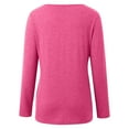 thumbnail image 5 of Fiaer.Womens Going out Long Sleeve Tops.Crew Neck Plus Size Loose Fit Tshirts for Women.Women's Casual Trendy Basic T Shirts RD2 L, 5 of 6
