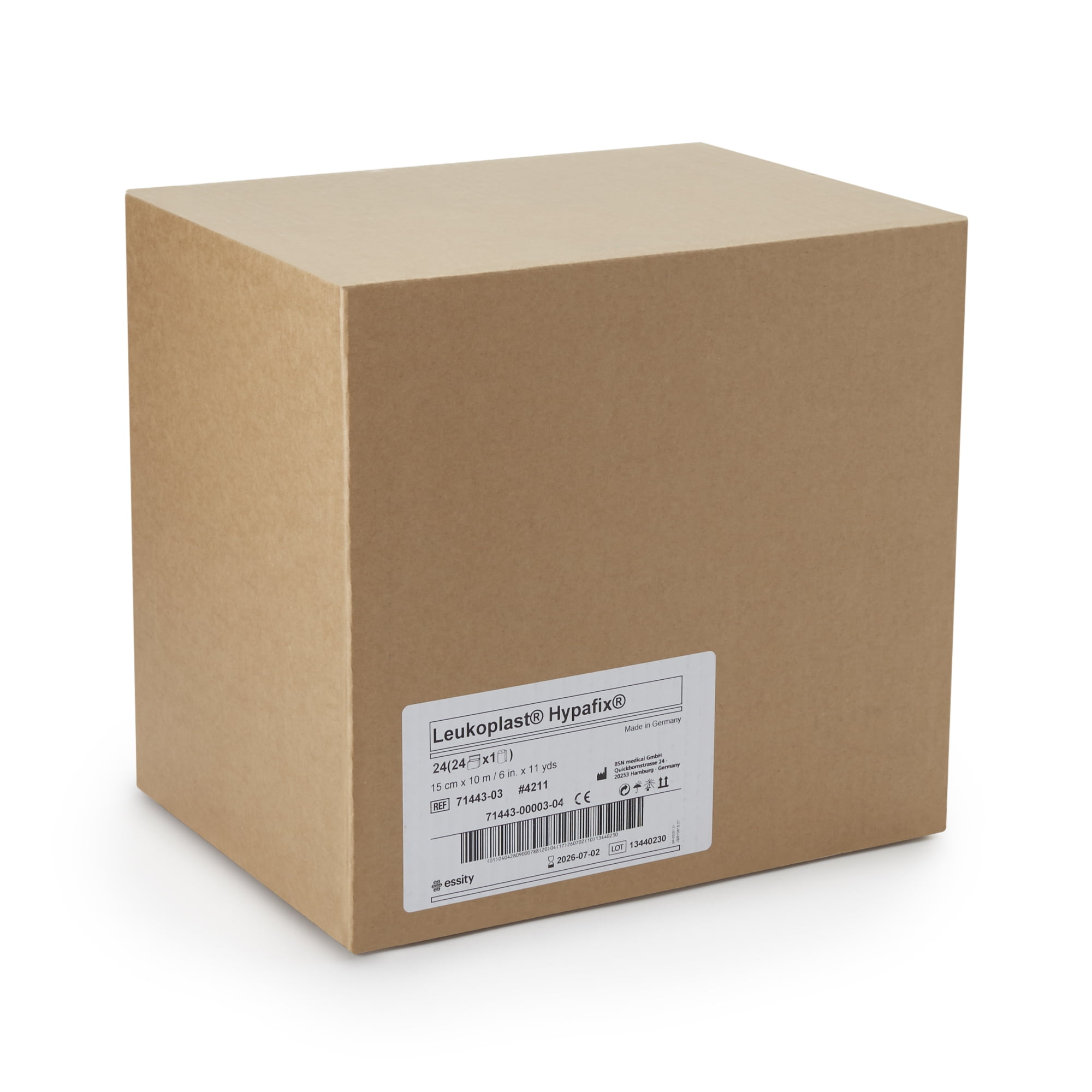 Hypafix White Dressing Retention Tape with Liner NonSterile 6 Inch X 10 Yard 24 per Case 4211