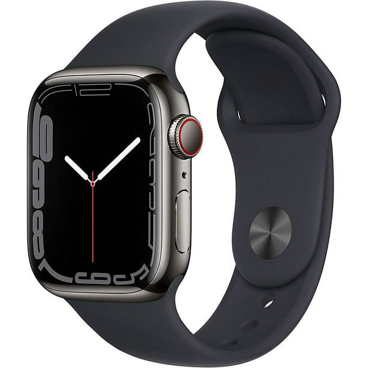 Apple Watch Nike Series 7 GPS + Cellular, 45mm Midnight Aluminum 