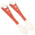 thumbnail image 4 of 2Pcs Baby Spoon Fork With Storage Box,Portable Infant Feeding Food Fork Spoon NonSlip Baby Tableware Set, Baby Food Tableware For Travel, Camping, Holiday, 4 of 7