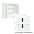 thumbnail image 5 of RiverRidge Brookfield 2-Door Bathroom Linen Storage Cabinet and Laundry Shelf - White, 5 of 8