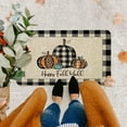 thumbnail image 6 of Happy Fall Y''all Doormat Fall Buffalo Check Plaid Pumpkin Door Mats Autumn Farmhouse Rugs Entrance Low Profile Non Slip Floor Mat for Home Kitchen Patio in/Outdoor Decor 17x29 in (Black), 6 of 6