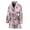 586, variant on Pink Girly Unicorn Donut Pattern Women Bathrobe One Size Univeral Fits Fashion Lightweight Plush Fleece Long Robe For Women