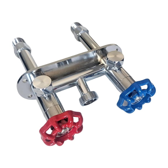 amagogo 4 inch Frostproof Outdoor Faucet Wall Hydrant Sillcock Hot and Cold Water Supply