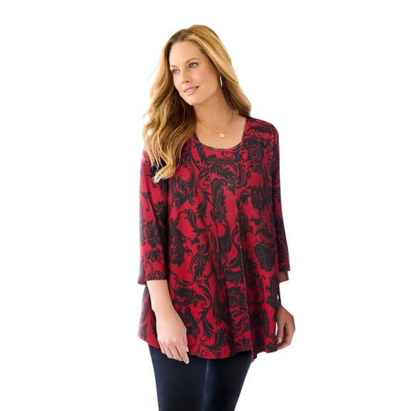 Catherines Women's Plus Size Impossibly Soft Cardigan & Tank Duet