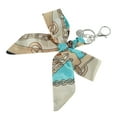 thumbnail image 5 of Unique Bargains 1 Pc Fashion Bow Scarf Handbag Charm Bag Accessories Green Black, 5 of 5