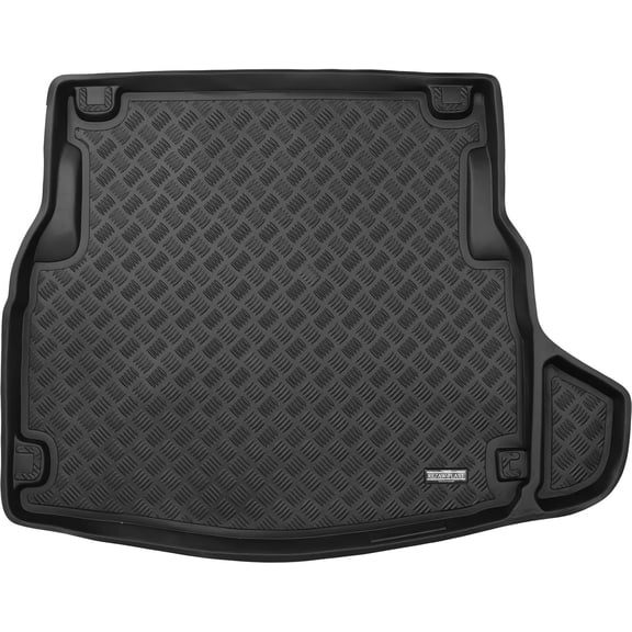 Rezaw-Plast Cargo Liner for Mercedes C-Class / W205 Sedan / 2015 2016 2017 2018 2019 2020 Custom Fit Trunk Mat PE Molded No Trim Odorless Waterproof Black