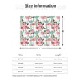 thumbnail image 5 of Rateoe Flamingo Flower Pattern Flannel Throw Blanket, Ultra-soft Blanket for Bed, Couch, Car, Hypoallergenic Anti-pilling blanket-80"x60"(Horizontal), 5 of 6