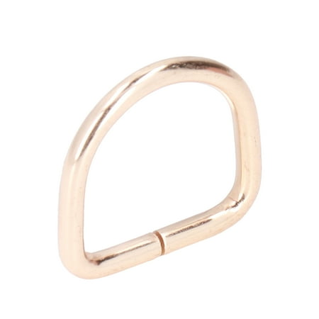 

Small D Rings Easy Assembly Wide Application Metal D Rings Premium Iron For Shoes For Bag For Clothes Golden 3.8x25x25mm
