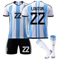 thumbnail image 1 of 2023-2024 Copa Mundial Argentina Niños Adulto Conjunto De Jersey Con Calcetines-LAUTAR 22-adultos L(175-180CM) Teléfono móvil Teléfono móvil Accesorios para teléfonos móviles, 1 of 2