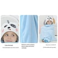 thumbnail image 4 of Sonducket Hogar niños Toalla de baño Chinlon niños absorbente de agua estilo de dibujos animados Adorable albornoz de ducha Ponchos Pijama Marrón, 4 of 6