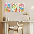 thumbnail image 4 of Matisse Wall Art Set of 3 Henri Matisse Abstract Pink Floral Posters Print Minimalist Canvas Wall Decor for Living Room Bedroom Girls Room Decor, 4 of 6