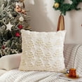 thumbnail image 4 of Christmas Tree Throw Pillow Covers 1PC 20x20 Inch Sequins Pillow Covers Plush Square Cushion Covers for Sofa Couch Living Room Winter Holiday Decor, 4 of 6