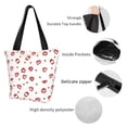 thumbnail image 5 of Ratiio Lips Kiss Print Shoulder Bag for Women, Polyester Crossbody Purse Lightweight Handbag for Daily Travel and Casual Use, 5 of 6