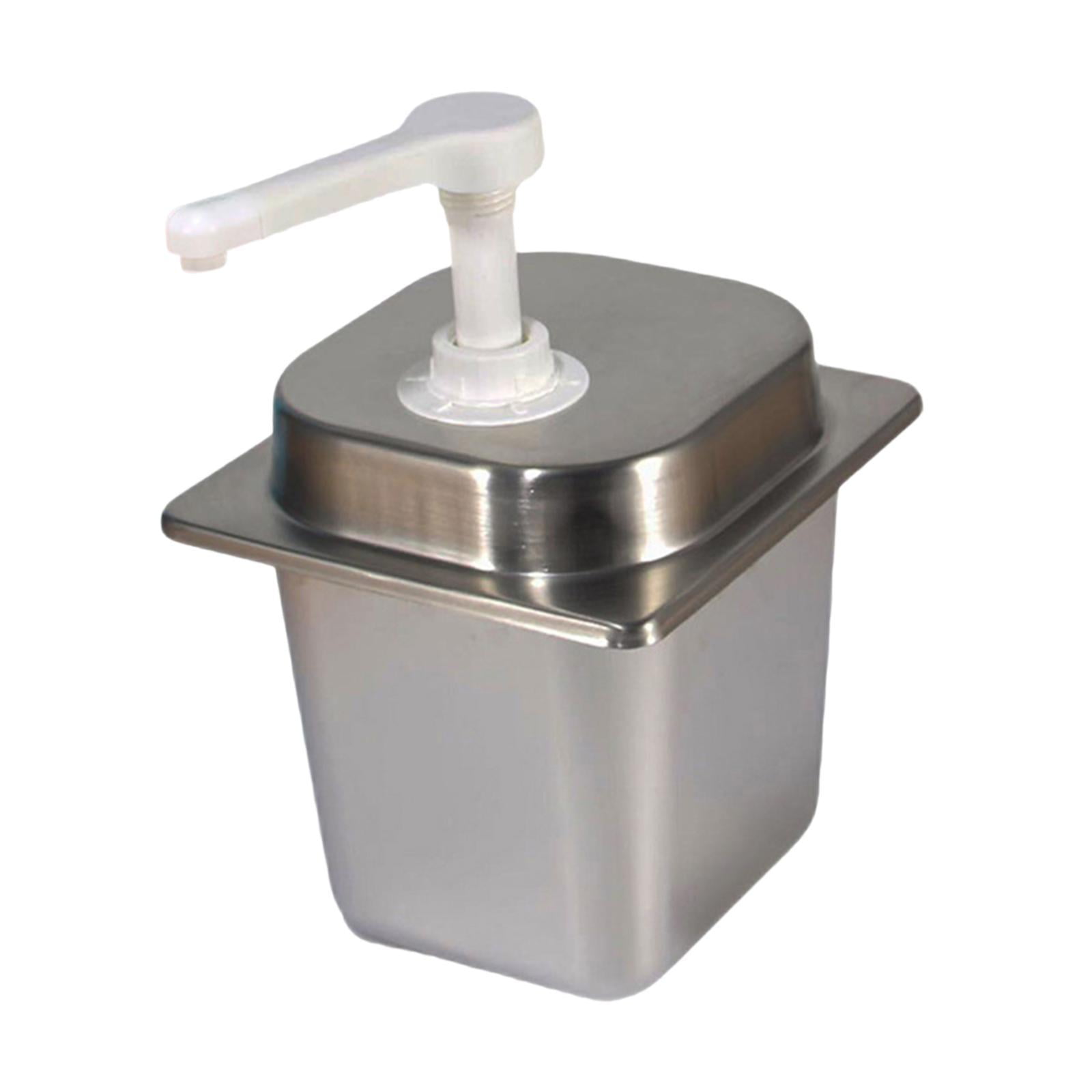 Fancyes Coffee Syrup Dispenser 2.3L Press Manual Sauce Dispenser for Restaurant Home 10cc