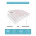 thumbnail image 5 of Quilts Full Size Bedding Set, Pink Line Striped Lightweight Quilted Comforter, Farmhouse Modern Geometric Stripes Soft Reversible Bedspread Coverlet with Pillow Covers for All Season, 78" x 90", 5 of 7