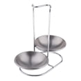 thumbnail image 2 of Home Kitchen Spoon Rest Holder Sunnimix Acero inoxidable tazones redondos dobles, 2 of 5