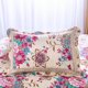 thumbnail image 5 of Colcha acolchada en la cama, edredón de algodón con estampado Floral, cobertor de retazos, manta de tamaño Queen, Cubrecam, 3 piezas, 5 of 5
