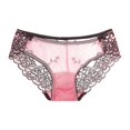 thumbnail image 5 of Womens Lace Trim Panties Underwear Floral Lace Sexy Bikini Panty Seamless Underpants, 5 of 9
