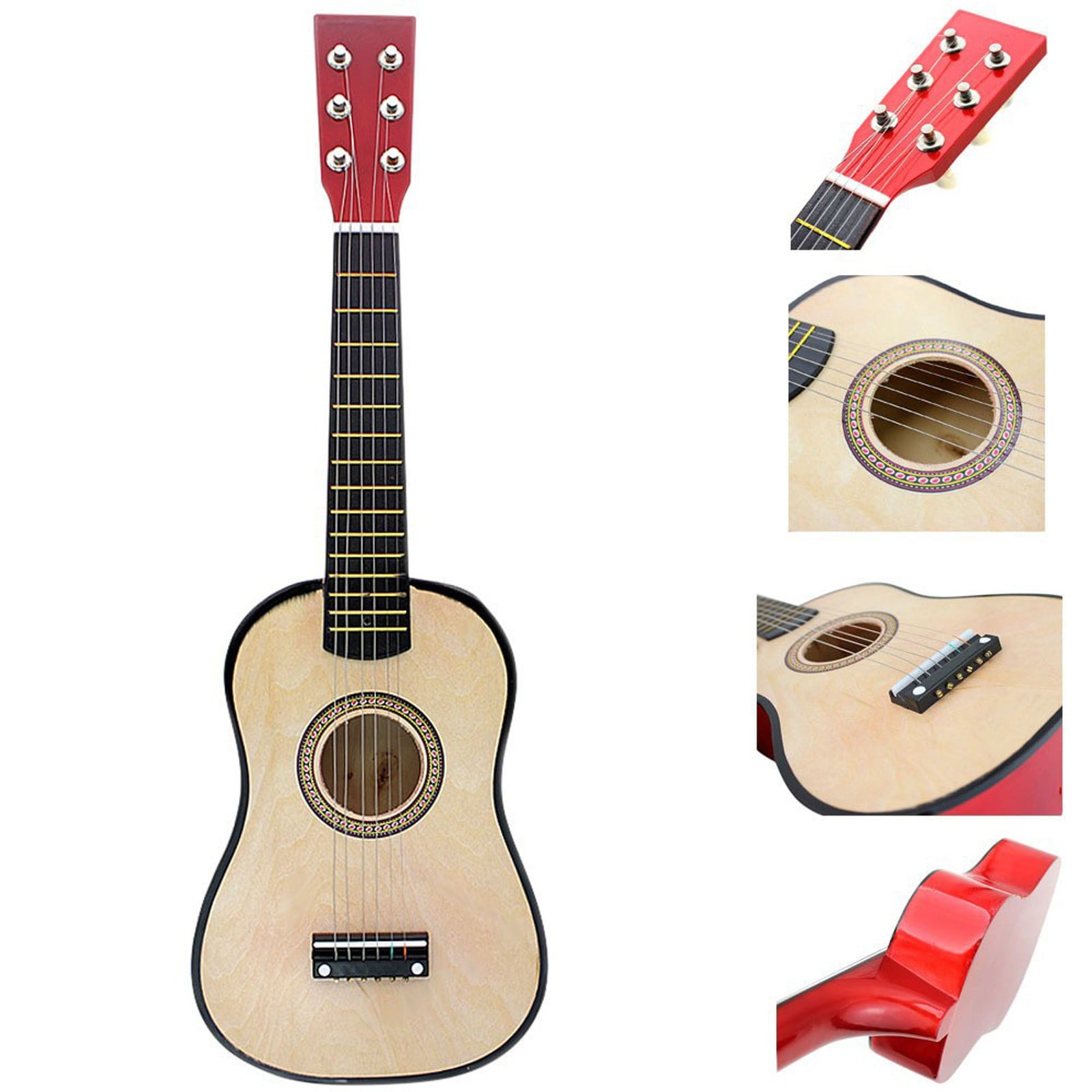 RUIG 21" Acoustic Guitar, Kids 6 String Toy Guitar - Realistic Steel Strings - Beginner Practice First Musical Instrument for Children, Early Learning Folk Acoustic Guitar for Kids