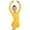 Yellow, variant on BFHHYA Girls Ballet Leotards Long Sleeve Round Neck Ballet Dress Casual Solid Color Chiffon Skirt Leotard for Girls 3-15 Years