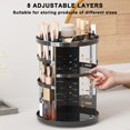thumbnail image 3 of Organizador de maquillaje Jiavarry Rotating 360 con bandejas ajustables, 3 of 7