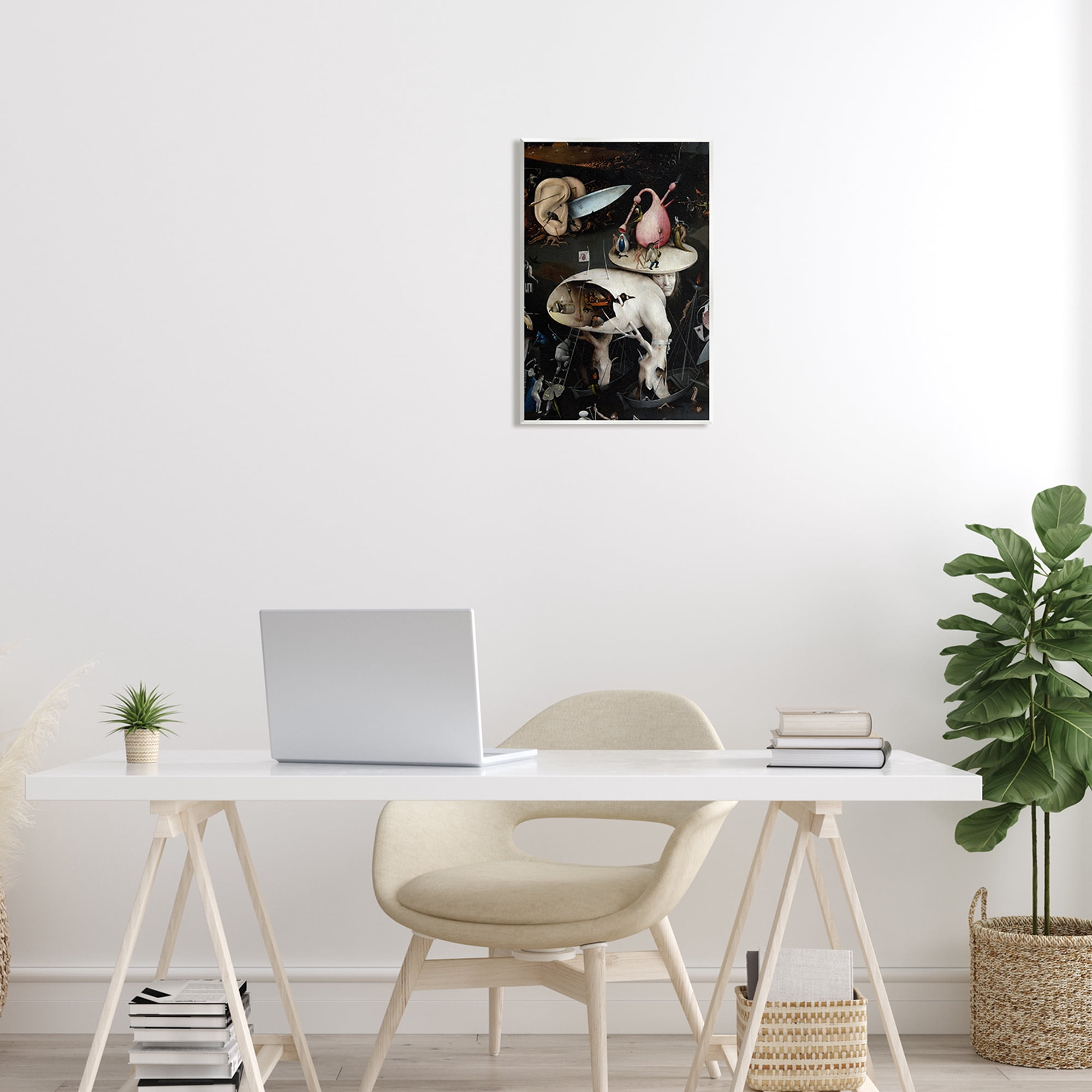 Stupell Industries Garden of Earthly Delights Right Panel Detail Hieronymus Bosch Painting Painting Unframed Art Print Wall Art, Design by one1000paintings