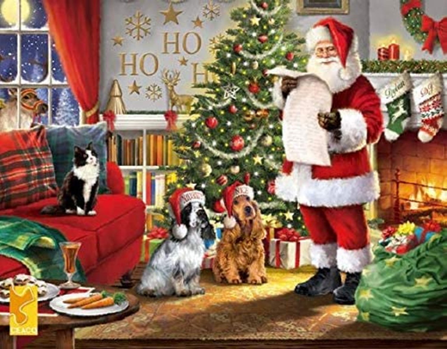 Ceaco - Holiday - 'Tis the Season - Naughty & Nice - 550 Piece Interlocking Jigsaw Puzzle