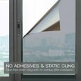 thumbnail image 4 of One-way Mirror Window Film Sun Blocking Glass Sticker - Sale - Black-silver, 4 of 5